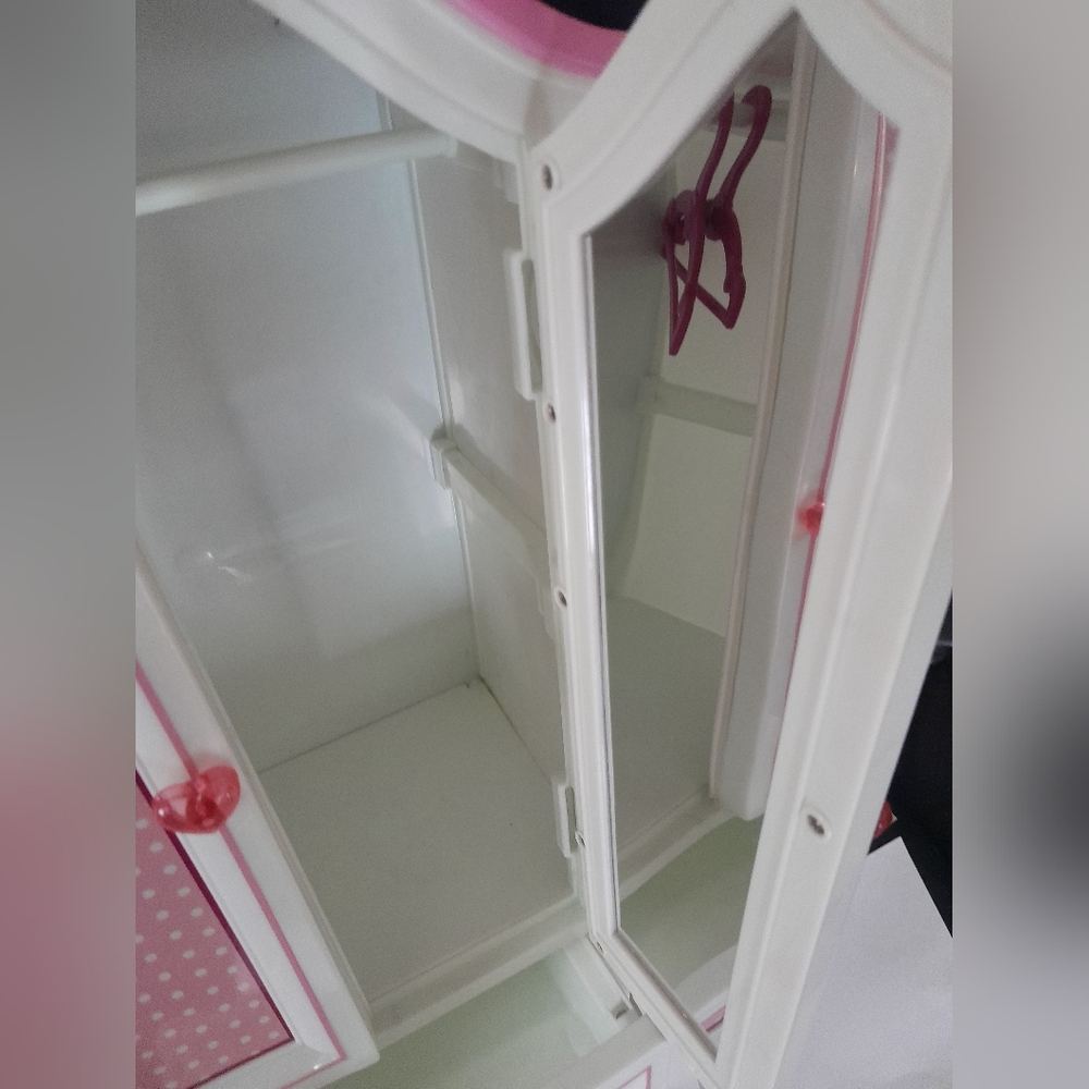 Our Generation Doll Wardrobe/Closet (Gently Used) Pink And White For 18" Dolls - Picture 13 of 14